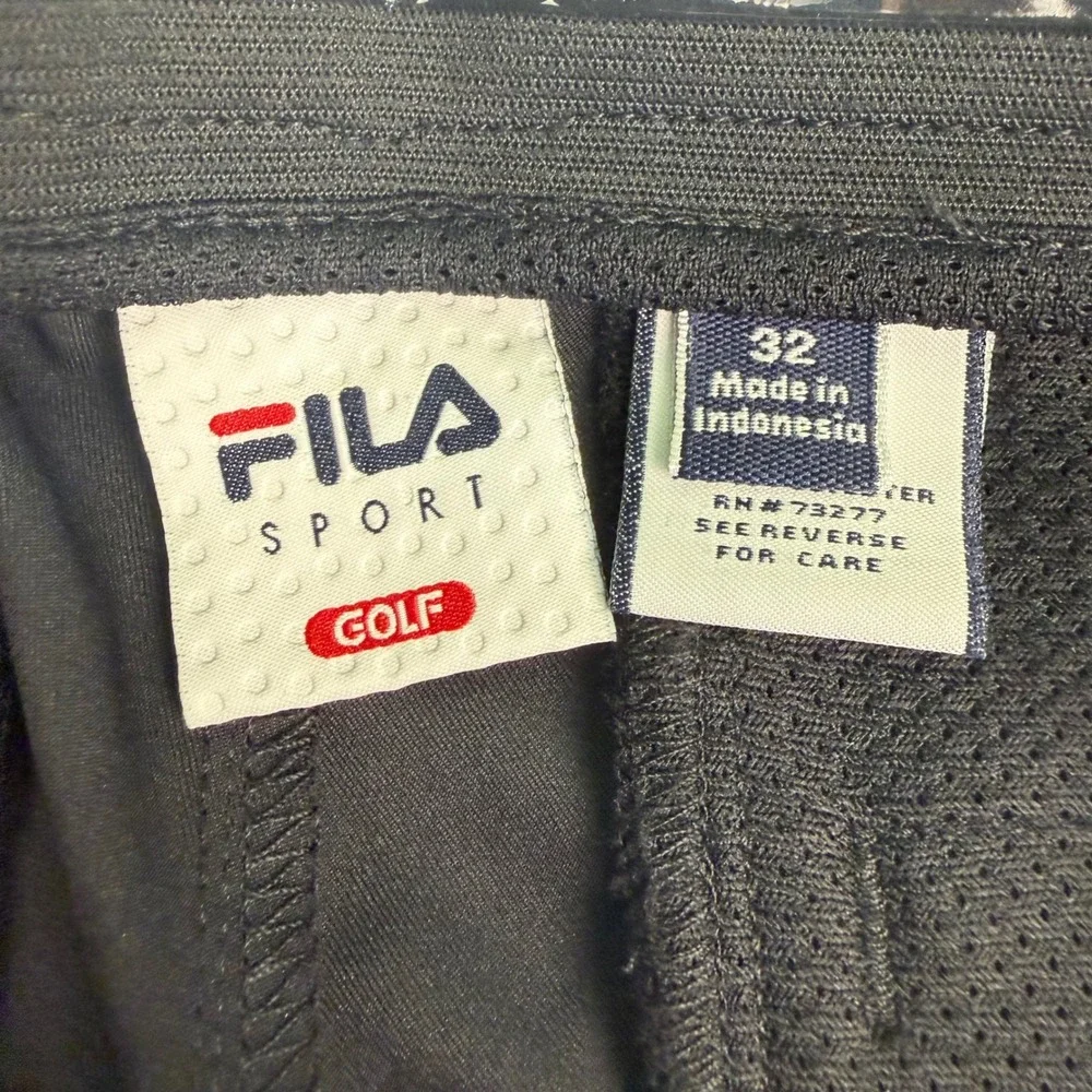 Fila Sport Golf Shorts Black‎ Performance Activewear Size 32 RN73277